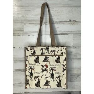 Signare Marilyn Robertson Catitude Tapestry Shopping ShoulderBag Tote For Woman